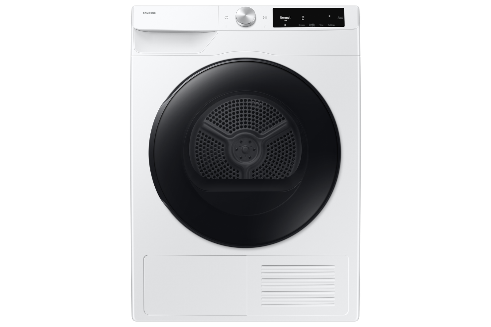 Samsung 4.0 cu. ft. compact ventless heat-pump dryer — white