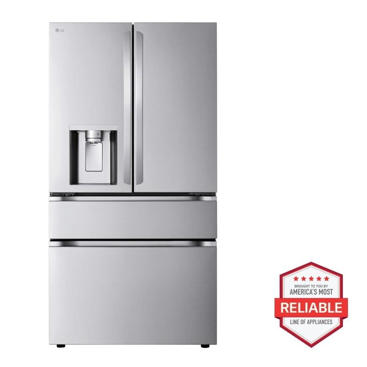 LG 29 cu. ft. 4-Door Refrigerator with Full-Convert Drawer — Stainless Steel