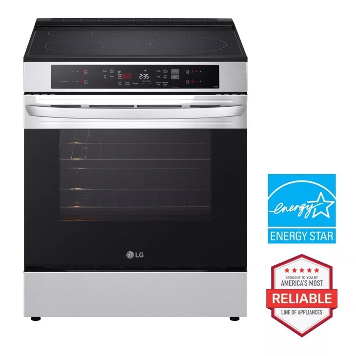 LG 6.3 cu. ft. Smart Slide-In Induction Range with Convection and Air Fry — PrintProof Stainless Steel