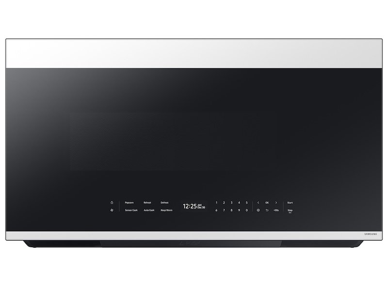 Samsung Bespoke 2.1 cu. ft. over-the-range microwave — White Glass