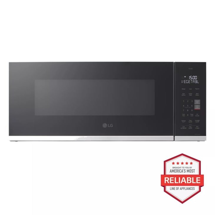 LG 1.3 cu. ft. Low-Profile Over-the-Range Microwave — Stainless Steel