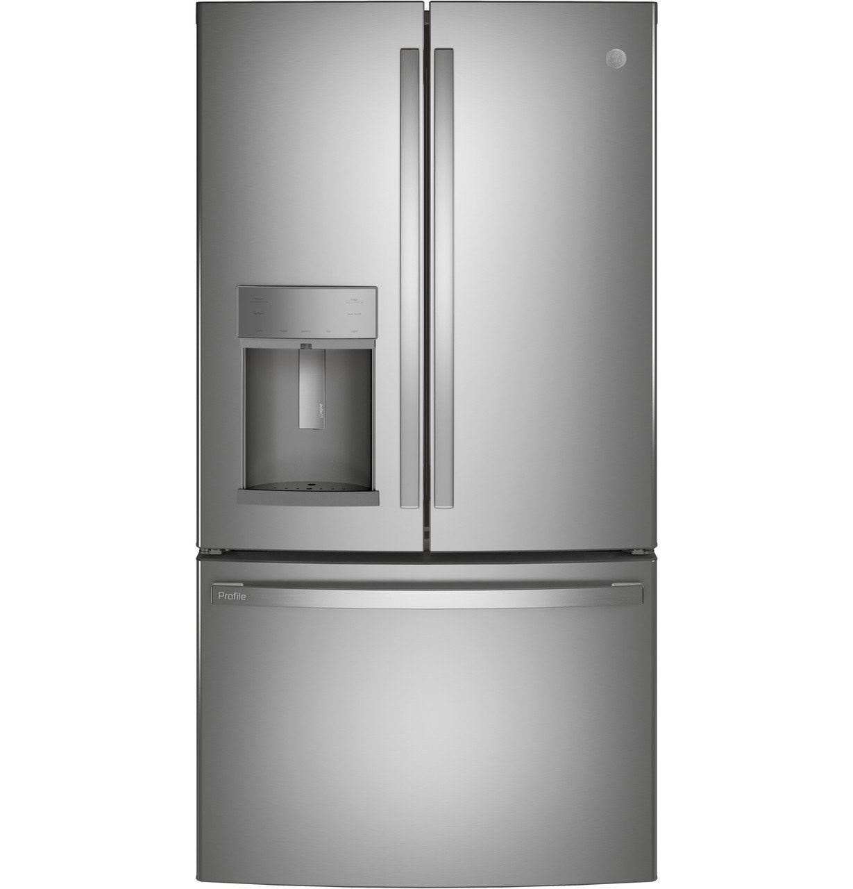 GE Profile 22.1 cu. ft. Counter-Depth French-Door Refrigerator — Stainless Steel