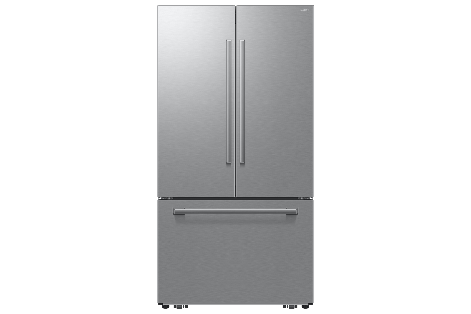 Samsung Bespoke AI 25 cu. ft. counter-depth 3-door French-door refrigerator — stainless steel