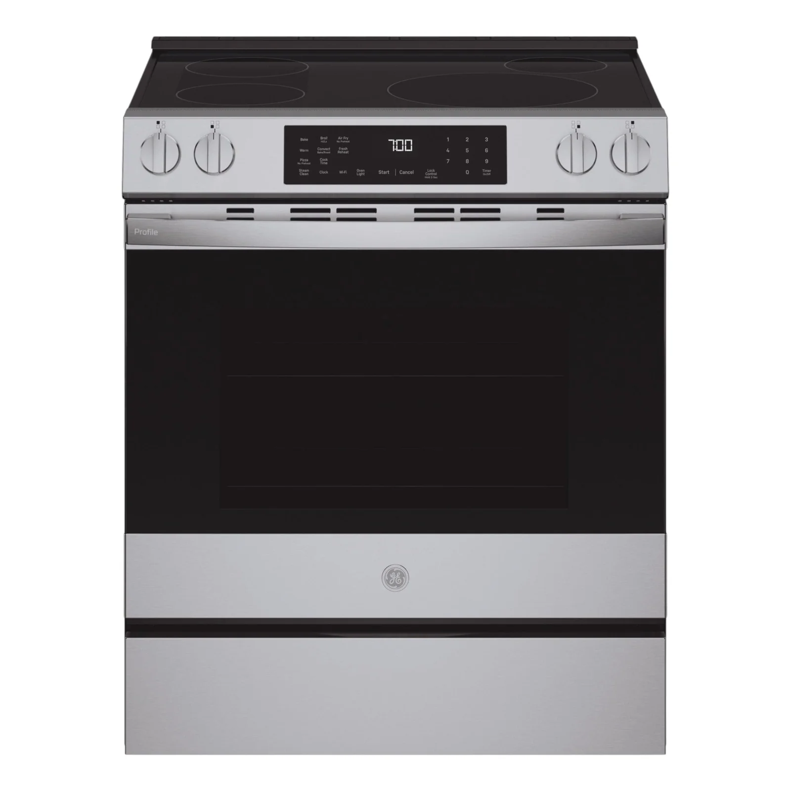 GE Profile 5.3 cu. ft. Smart Slide-In Induction & Convection Range with No Preheat Air Fry – Stainless Steel