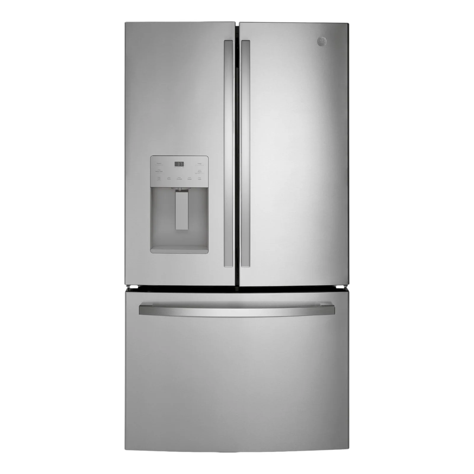 GE 25.6 cu. ft. French Door Refrigerator with External Ice & Water Dispenser – Fingerprint Resistant Stainless Steel
